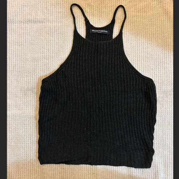 Brandy Melville Knitted Halter Tank Top - Picture 1 of 3